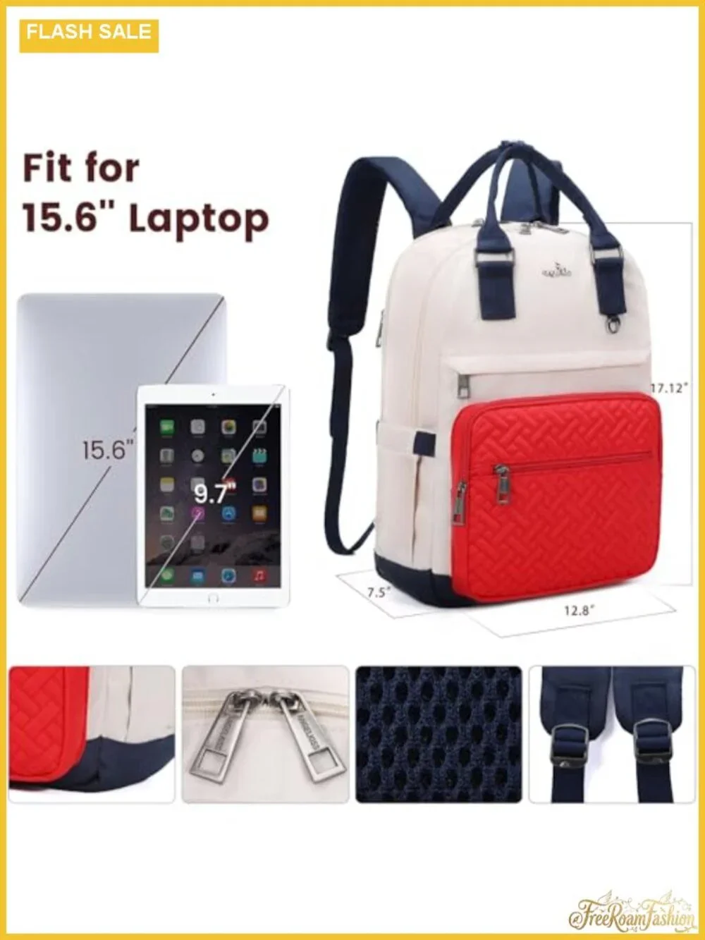 Large Travel Laptop Backpack with USB Port Women Nylon Anti-Theft Daypack